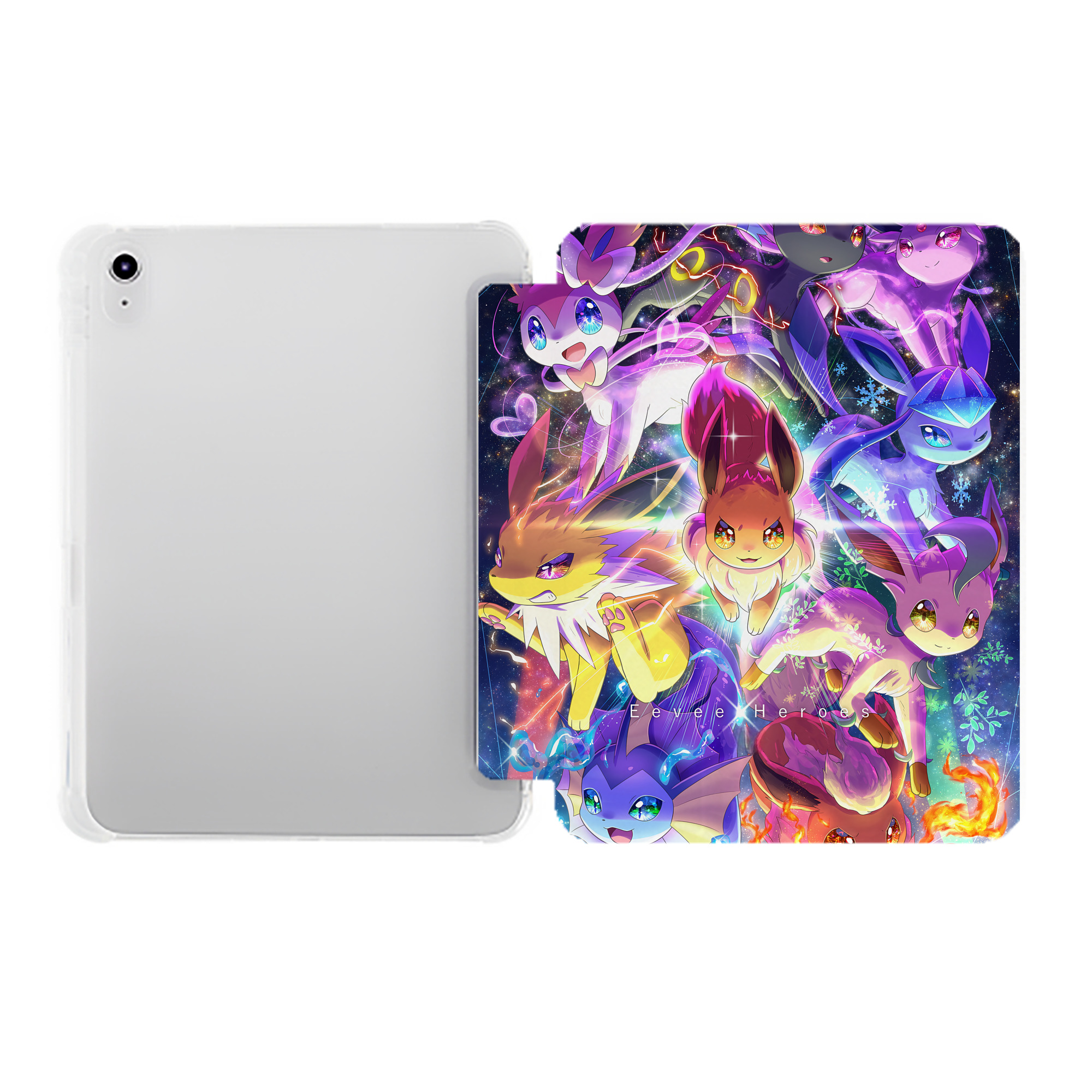 （画像用） ポケットモンスター Pokémon IPad ケース ペン収納付き 三つ折りスタンド PUレザー×シリコン 対応機種9.5/10.5/10.9インチ